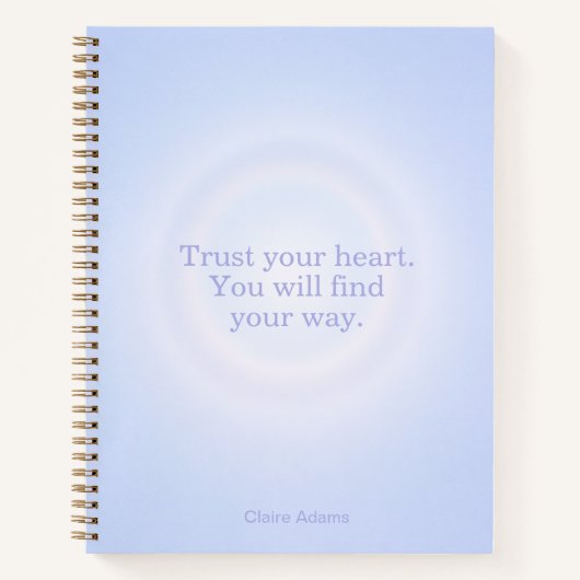 Periwinkle Aura Message Notebook Notizblock (Vorderseite)