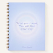 Periwinkle Aura Message Notizbuch (Vorderseite)
