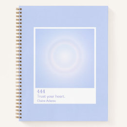 Periwinkle Aura Swatch Engel-Zahlen-Notizbuch Notizblock
