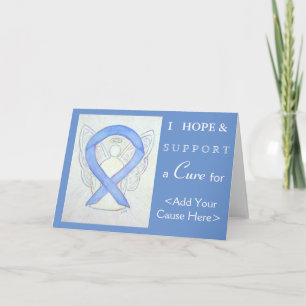 Periwinkle Awareness Ribbon Angel Grußkarten Karte