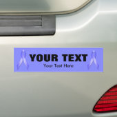 Periwinkle Awareness Ribbon Autoaufkleber 3 (Auf Auto)