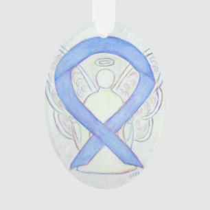 Periwinkle Awareness Ribbon Engel Ornament Anhänge