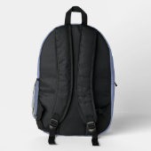 Periwinkle Bedruckter Rucksack (Rückseite)