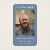 Periwinkle Beerdigungskarte (Vorderseite)