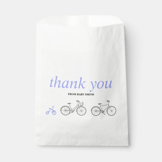Periwinkle Bicycle Geschenktütchen (Vorderseite)
