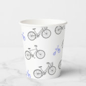 Periwinkle Bicycle Pappbecher (Rückseite)