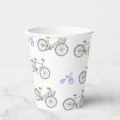Periwinkle Bicycle Pappbecher (Vorderseite)