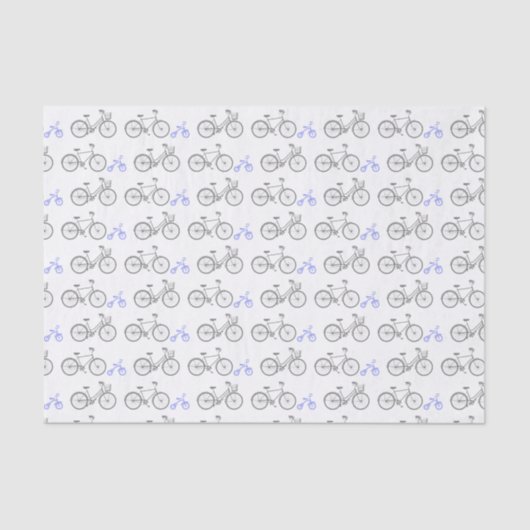 Periwinkle Bicycle Seidenpapier (Vorderseite)