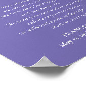 Periwinkle bis wir wieder Memorial Gedicht Name tr Poster (Ecke)