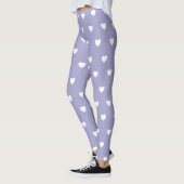 Periwinkle Blau mit Leggings aus weißem Herzen (Links)