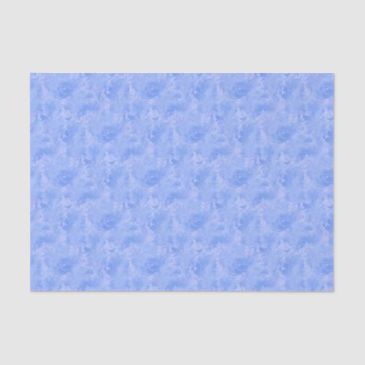 Periwinkle Blue Abstrakt Feather Pattern Seidenpapier (Vorderseite)