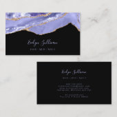 Periwinkle Blue Age Black Visitenkarte (Vorne/Hinten)