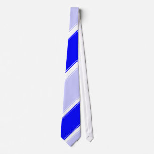Periwinkle Blue and White Club Krawatte