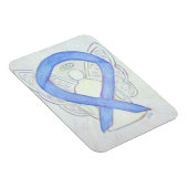 Periwinkle Blue Awareness Ribbon Angel Art Magnet (Rechte Seite)
