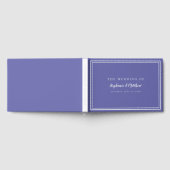 Periwinkle Blue Chic Simple Modern Wedding Elegant Gästebuch (Voll)