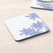 Periwinkle Blue Daisies Getränkeuntersetzer (Linke Seite)