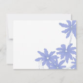 Periwinkle Blue Daisies neue Adresse Ankündigung (Rückseite)