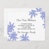 Periwinkle Blue Daisies neue Adresse Ankündigung (Vorne/Hinten)