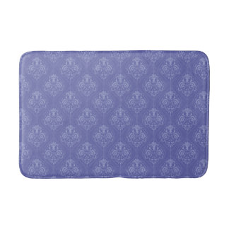 Periwinkle Blue Damask Badematte