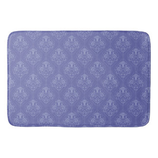 Periwinkle Blue Damask Badematte