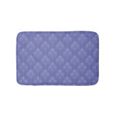 Periwinkle Blue Damask Badematte (Vorderseite)