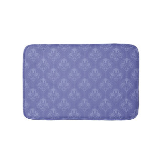 Periwinkle Blue Damask Badematte