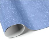 Periwinkle Blue Extravagant Damask Muster Geschenkpapier (Rolleneckpunkt)
