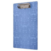 Periwinkle Blue Extravagant Damask Muster Klemmbrett (Links)