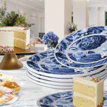 Periwinkle Blue Floral Toile No.1