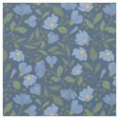 Periwinkle Blue Flowers Stoff (Nahaufnahme)