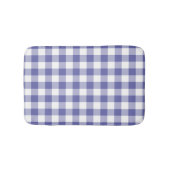 Periwinkle Blue Gingham Karo Modernes Muster Badematte (Vorderseite)