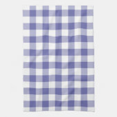 Periwinkle Blue Gingham Trendy Karo Kariertes Must Geschirrtuch (Vertikal)