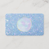 Periwinkle Blue Glitzer Custom Business Cards Visitenkarte (Vorderseite)