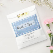 Periwinkle Blue Glitzer Vielen Dank, dass Sie eink Geschenktütchen (Versiegelt)
