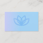 Periwinkle Blue Gradient Danke Business Card Begleitkarte (Vorderseite)
