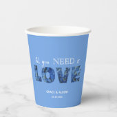 Periwinkle Blue Hydrangeas Alles was Sie brauchen  Pappbecher (Vorderseite)