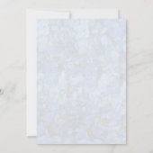 Periwinkle Blue Hydrangeas Wedding Einladung (Rückseite)