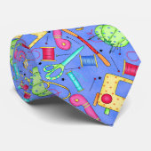 Periwinkle Blue Sewing Notions Neck Tie Krawatte (Gerollt)