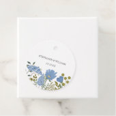 Periwinkle Blue Spring Floral Wedding Geschenkanhänger (Beispiel)