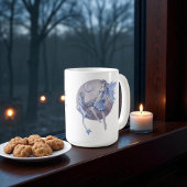 Periwinkle Blue und Lila Mond Fairies Kaffeetasse