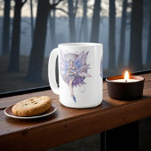 Periwinkle Blue und Lila Mond Fairies Kaffeetasse