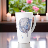 Periwinkle Blue und Lila Mond Fairies Milchtasse