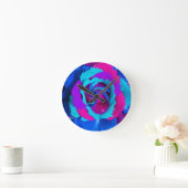 Periwinkle Blue Vision Wallclock Runde Wanduhr (Zuhause)