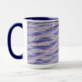 Periwinkle Blue Water Abstrakt Art Tasse (Links)