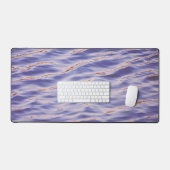 Periwinkle Blue Water Ripples Art Desk Mat Schreibtischunterlage (Tastatur & Maus)