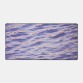 Periwinkle Blue Water Ripples Art Desk Mat Schreibtischunterlage (Vorderseite)