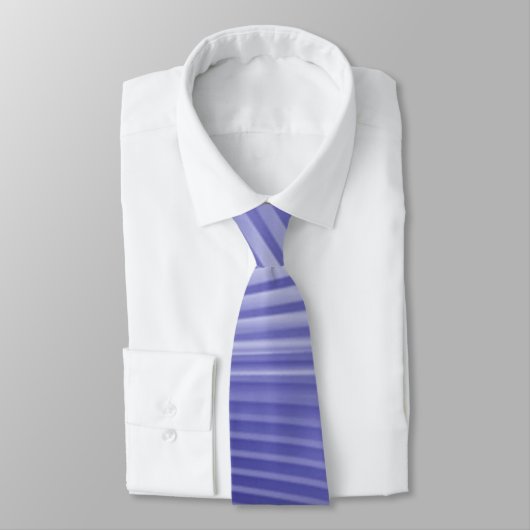 Periwinkle Blue Waves Neck Tie Krawatte (Gebunden)
