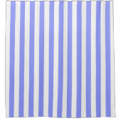 Periwinkle Blue White Stripe NL #0 Duschvorhang (Vorderseite)