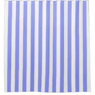Periwinkle Blue White Stripe NL #0 Duschvorhang
