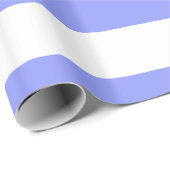 Periwinkle Blue, White XL Streifen Muster Geschenkpapier (Rolleneckpunkt)